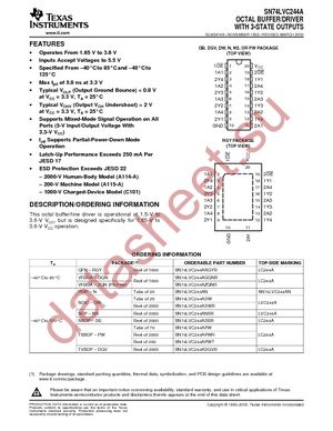 SN74LVC244APWR datasheet  